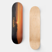 Colorado berg zonsondergang skateboard (Voorkant)