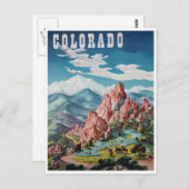 Colorado-bergen Briefkaart (Voorkant / Achterkant)