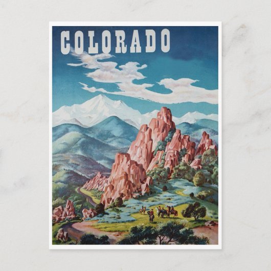 Colorado-bergen Briefkaart (Voorkant)