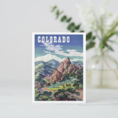 Colorado-bergen, briefkaart voor oldtimers (Staand voorkant)