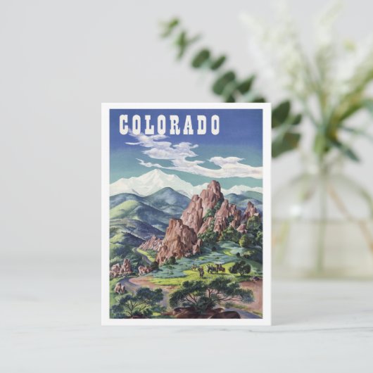 Colorado-bergen, briefkaart voor oldtimers (Staand voorkant)