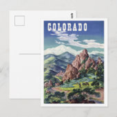 Colorado-bergen, briefkaart voor oldtimers (Voorkant / Achterkant)