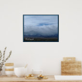 Colorado-bergen in het Poster van de wolken (Keuken)
