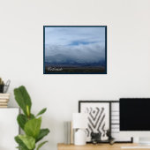 Colorado-bergen in het Poster van de wolken (Thuiskantoor)