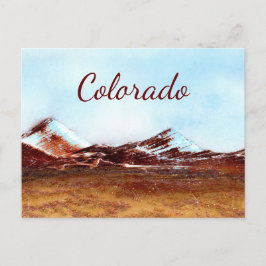 Colorado bergen in kleur briefkaart