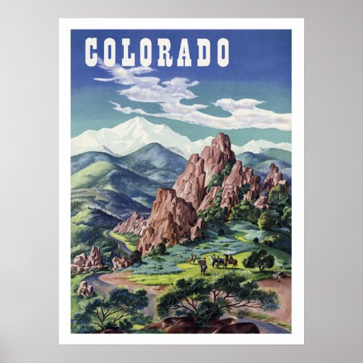Colorado-bergen, poster voor oldtimers (Voorkant)