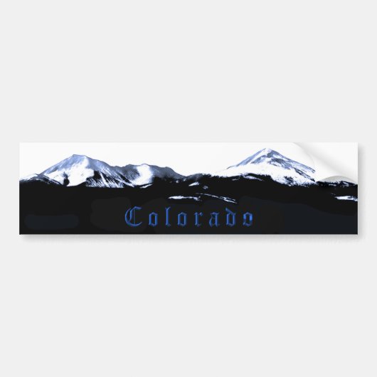 Colorado Bergtop I Bumpersticker (Voorkant)