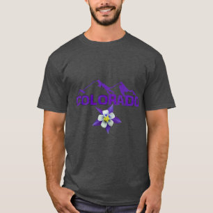 Colorado bersilhouette Columbine staat T-shirt