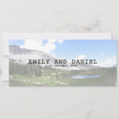 Colorado Bestemming Boarding Pass Bruiloft Kaart (Achterkant)