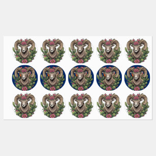 Colorado Bighorn en Claret Cup Cactus Labels