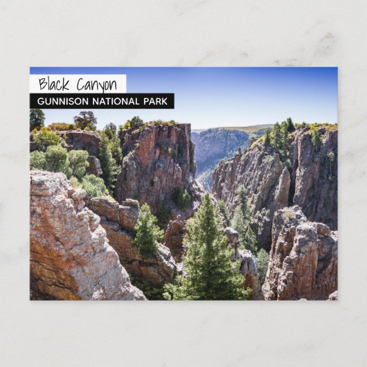 Colorado Black Canyon Briefkaart (Voorkant)