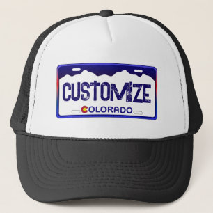  Colorado blauw licentie bord pet