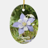 Colorado Blue Columbine Ornament (Voorkant)