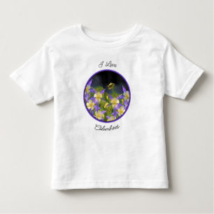 Colorado Blue Columbine Painting - Originele Kunst Kinder Shirts