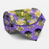 Colorado Blue Columbine Painting - Originele Kunst Stropdas (Opgerold)