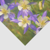 Colorado Blue Columbine Painting - Originele Kunst Tissuepapier (Detail)