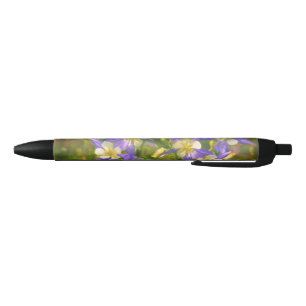 Colorado Blue Columbine Painting - Originele Kunst Zwarte Inkt Pen