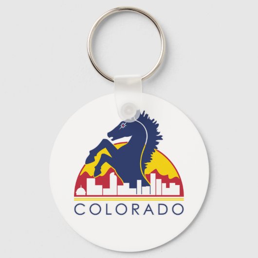 Colorado Blue Horse Sleutelhanger (Voorkant)