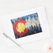 Colorado Blurr Mountain Flag Sticker (Envelop)