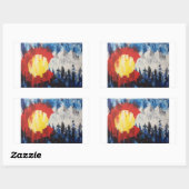 Colorado Blurr Mountain Flag Sticker (Vel)