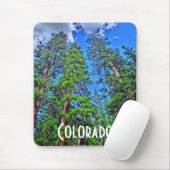 Colorado-bomen mousepad muismat (Met muis)