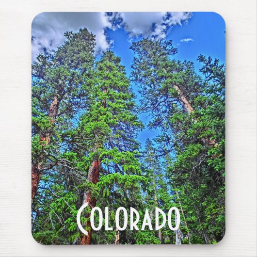 Colorado-bomen mousepad muismat (Voorkant)