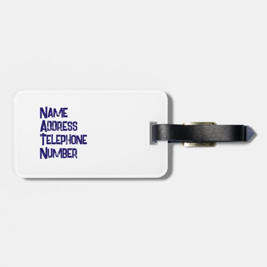  Colorado-bord bagagelabel (Achterkant horizontaal)