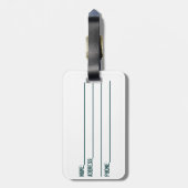 Colorado-bord bagagelabel (Achterkant verticaal)