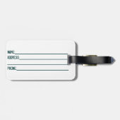 Colorado-bord bagagelabel (Achterkant horizontaal)