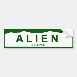 colorado bord new - ALIEN Bumpersticker