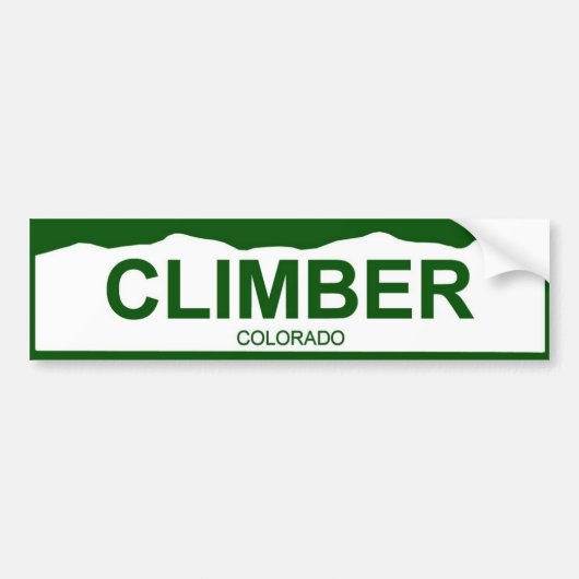 colorado bord new - CLIMBER Bumpersticker (Voorkant)
