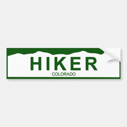 colorado bord new - HIKER Bumpersticker (Voorkant)