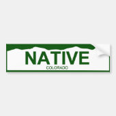 colorado bord new - NATIVE Bumpersticker (Voorkant)