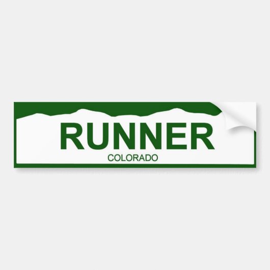 colorado bord new - RUNNER Bumpersticker (Voorkant)