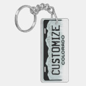 Colorado-bord zwarte sleutelhanger (Voorkant Links)