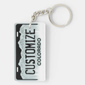 Colorado-bord zwarte sleutelhanger (achterkant)