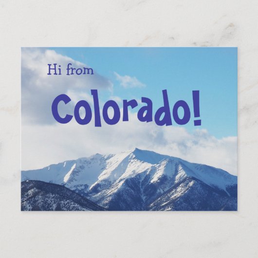 Colorado! Briefkaart (Voorkant)