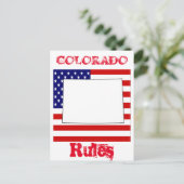 COLORADO BRIEFKAART (Staand voorkant)