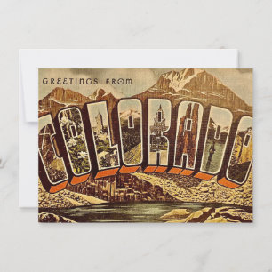 Colorado Briefkaart Bewegende Aankondiging