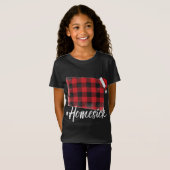 Colorado Buffalo Plaid #Homesick Kerstmis Santa H T-shirt (Voorkant volledig)
