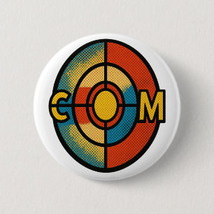 Colorado Bullseye Halftone Vlag Ronde Button 5,7 Cm