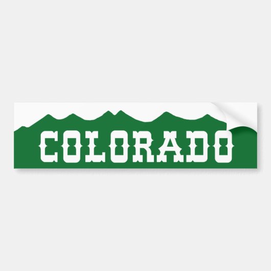 COLORADO Bumpersticker (Voorkant)