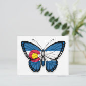 Colorado Butterfly vlag Briefkaart (Staand voorkant)