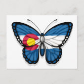 Colorado Butterfly vlag Briefkaart (Voorkant)