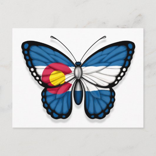 Colorado Butterfly vlag Briefkaart (Voorkant)