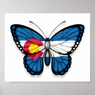 Colorado Butterfly vlag Poster
