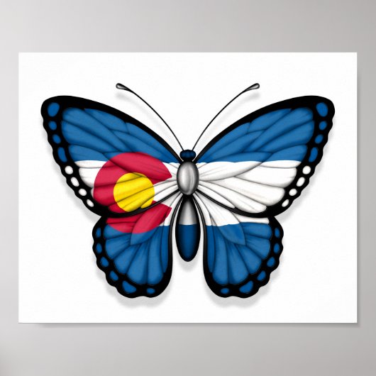Colorado Butterfly vlag Poster (Voorkant)