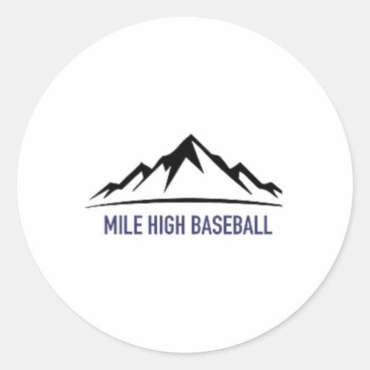 Colorado Bysebyll Ronde Sticker (Voorkant)