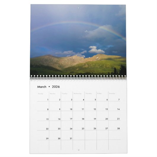 Colorado Calendar Kalender (Mar 2026)