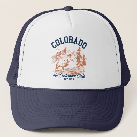 Colorado Centennial State  | Deer & Mountain Trucker Pet (Voorkant)